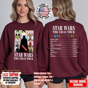 Disney Star Wars Shirt, Mandalorian Sweatshirt, Darth Vader Comfort Colors Shirt, Chewbacca Shirt, Star Jedi Shirt, Luke Skywalker Shirt image 15