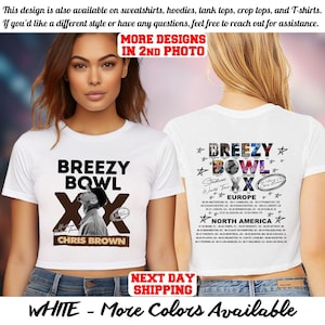 Chris Brown Breezy Bowl XX Crop Top, Chris Brown Album Crop Top, CB Tour Crop Top, Chris Brown Fan Gift, Chris Brown Graphic Crop Top