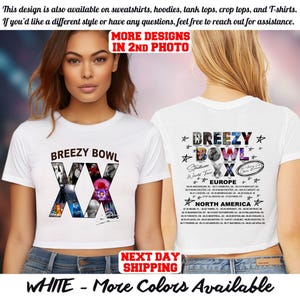 Chris Brown Breezy Bowl XX Crop Top, Chris Brown Album Crop Top, CB Tour Crop Top, Chris Brown Fan Gift, Chris Brown Graphic Crop Top