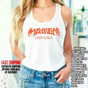 Lady Gaga Mayhem Tank - Etsy