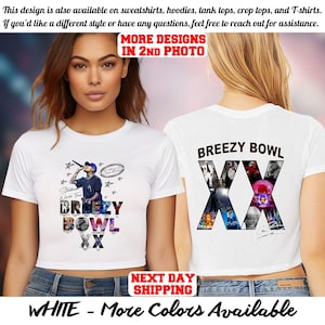 Chris Brown Breezy Bowl XX Crop Top, Chris Brown Album Crop Top, CB Tour Crop Top, Chris Brown Fan Gift, Chris Brown Graphic Crop Top