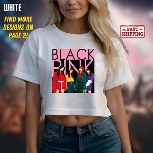 BlackPink Crop Top, Born Pink Crop Top, Kpop Fan Crop Top, Kpop Merch Crop Top, Blackpink World Tour Crop Top, Black Pink Tee Crop Top