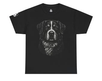 Bernese Mountain Dog Unisex Cotton Tee, pure breed, dog lovers, animal lovers, graphic t-shirts, dog art