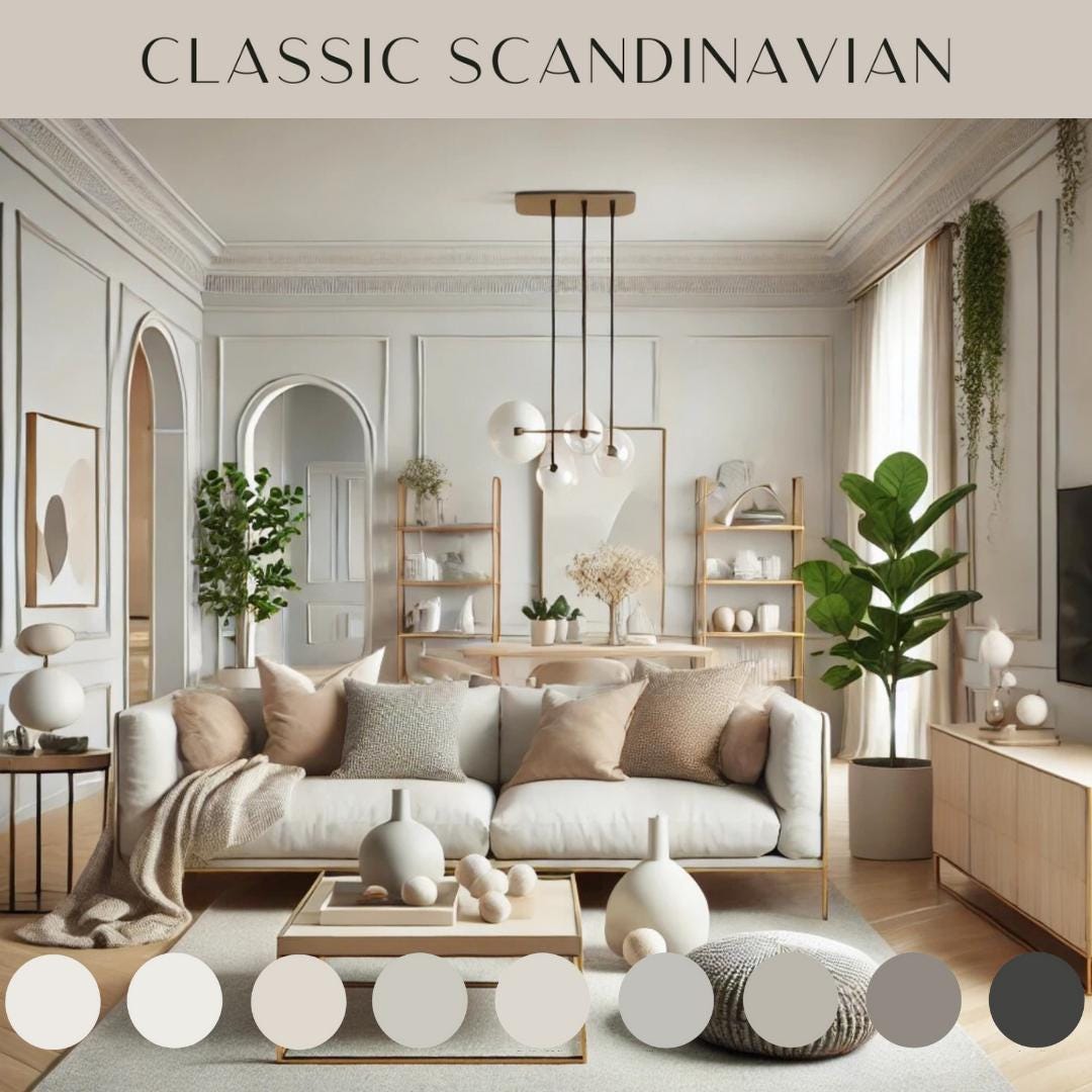 Home Paint Color Palette Scandinavian Collection Classic Scandinavian ...