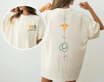 Personalized Medical Assistant Shirt, Medical Assistant Shirt, Medical Assistant Gift, Certified MA Shirt, Med Student, CMA Shirt