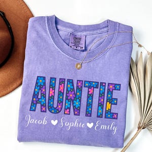 Custom Auntie Shirts, Mothers day Shirt, Custom Aunt Shirt, Auntie Era, Aunt Gift, Aunt Birthday Gift, Sister Gift, Aunt Announcement Gifts