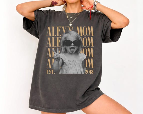 Comfort Colors® Custom Photo Shirt for Mom, Custom Photo Mom Shirt, Cute Mom Shirt, First Time Mommy, New Mom Shirt, Grandma Gift