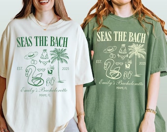 Custom Bachelorette Shirts, Custom Beach Bachelorette shirt, Luxury Bachelorette Party Shirts, Bridal Party Gifts, Beach Bach Shirt