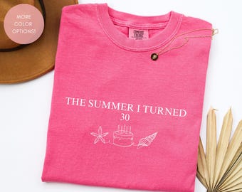 30th Birthday Shirt, Custom 30th Birthday Shirt, 30 Birthday Shirt, 30th Gift for her, Turning 30 Shirts, Custom Funny Birthday Shirt