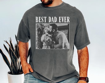Custom Vintage Photo Dad  Shirt, Fathers Day Shirt, Custom Photo Shirt For Dad, Custom Dad Tee, Personalized Gifts For Dad