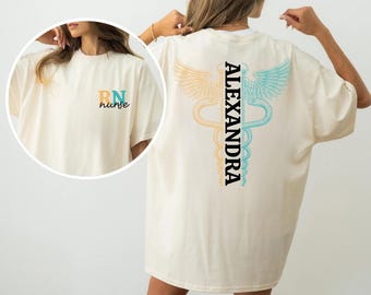 Personalized Nurse Shirt, ER Nurse TShirt, Nurse Practitioner Shirt, RN Shirt, New Nurse Gift, Nurse Graduation Shirt, Nursing School Shirt