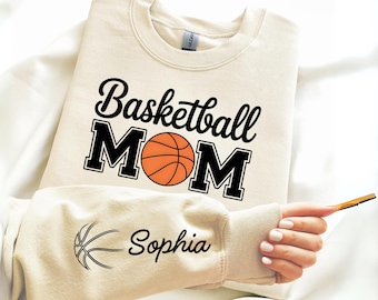 Custom Basketball Mom Sweatshirt, Basketball Mama Sweatshirt, Personalized Basketball Mom Shirt, Basketball Mom Gift, Basketball Season