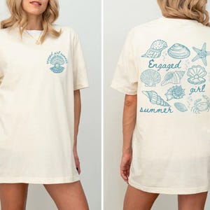 Engaged Girl Summer Shirt,  Custom Future Mrs Shirt, Wedding Engagement gift, Engagement Beach, Engaged Announcement, Bride to be shirt