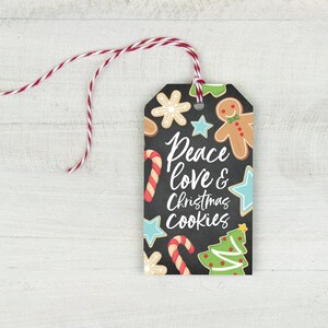 Christmas Cookie Gift Tags, Cookie Exchange Tags, Holiday Packaging ...