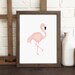 Flamingo print modern nursery art print flamingo wall art | Etsy