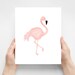 Flamingo print modern nursery art print flamingo wall art | Etsy