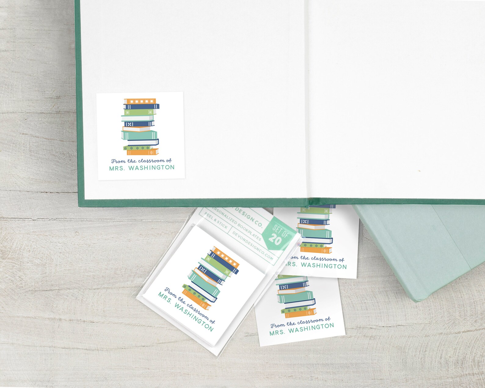 Personalized Book Labels Custom Bookplate Stickers Set of Etsy