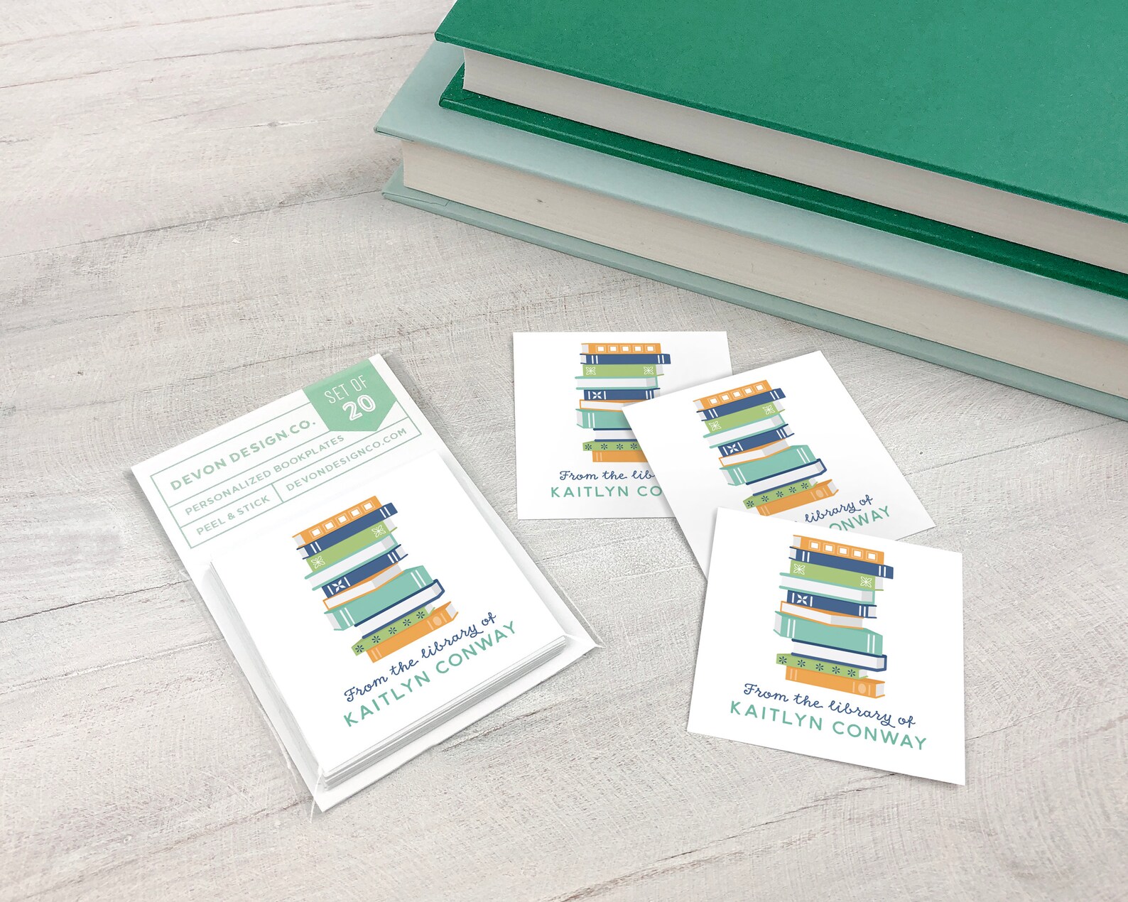 Personalized Book Labels Custom Bookplate Stickers Set of Etsy
