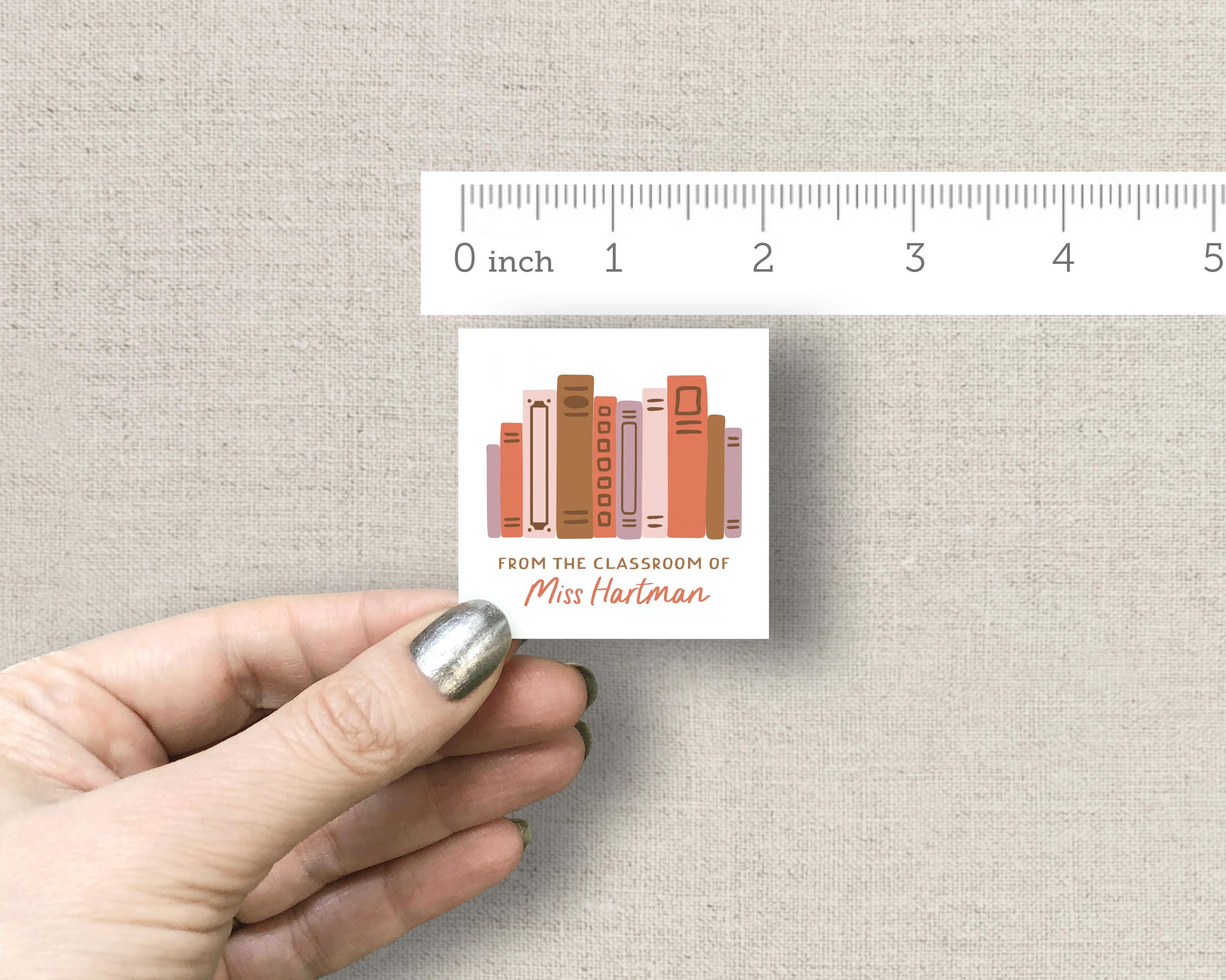 Personalized Bookplates With Colorful Book Illustration, 2 Inch Book ...