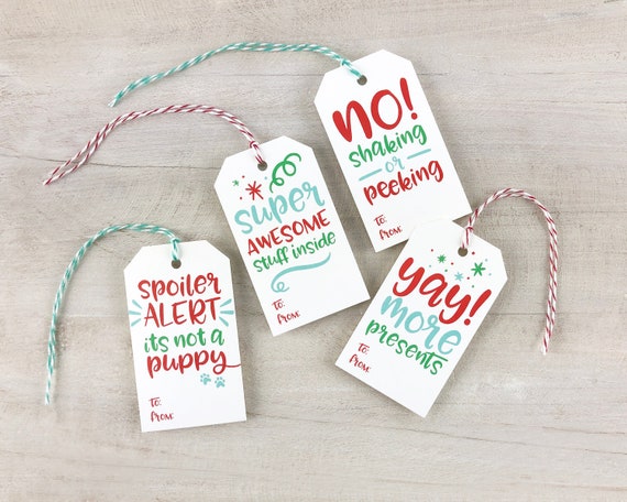 Gift Tag Set, Swing Tags, Handmade Gift Tags, Tags for Presents, Christmas  Decor, Birthday Design, Funny Tags, Wrapping Tag, Scrapbook 