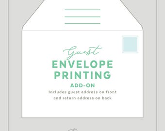 custom envelope addressing, wedding invitation add-on