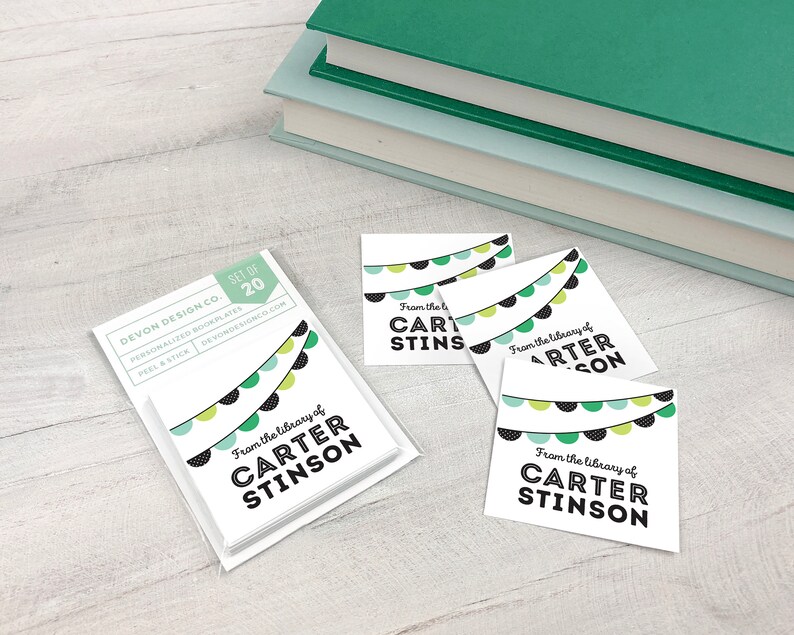 Personalized Bookplates Gift for Readers Kids Bookplates Etsy