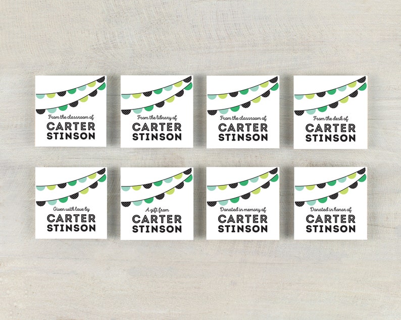 Personalized Bookplates Gift for Readers Kids Bookplates Etsy