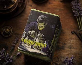 Sapone Frankenmint Horror / Sapone artigianale profumato alla lavanda e menta