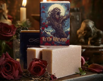 Sapone R'lyeh Rosewood Horror / Sapone artigianale al sandalo e alla rosa