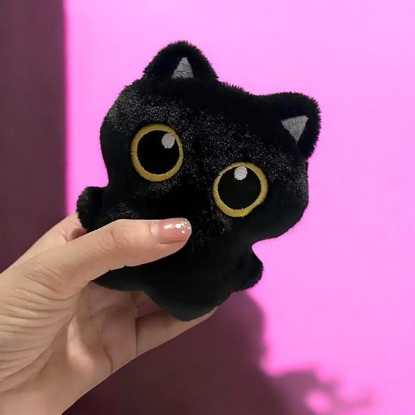 Black Cat Cuddly Toy Etsy