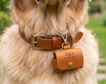 Personalized Pet Wedding Ring Box, Dog Ring Bearer Collar Pouch, Custom Initials Ring Holder, Engagement Proposal Pet Accessory