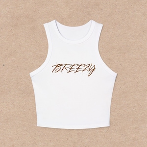 Women&#39;s Breezy Bowl 2025 Concert Shirt Tank Top Inspired by Chris Brown Tour Summer Crop Top for CB Fans