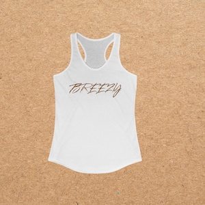 Women&#39;s BREEZY-Inspired Tank Top for Chris Brown Fans Summer 2025 Breezy Bowl XX Concert merch