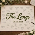 Personalized Embroidered Wedding Guest Book Canvas Banner, Custom Last Name Sign, Handmade Wedding & Housewarming Gift for Couples