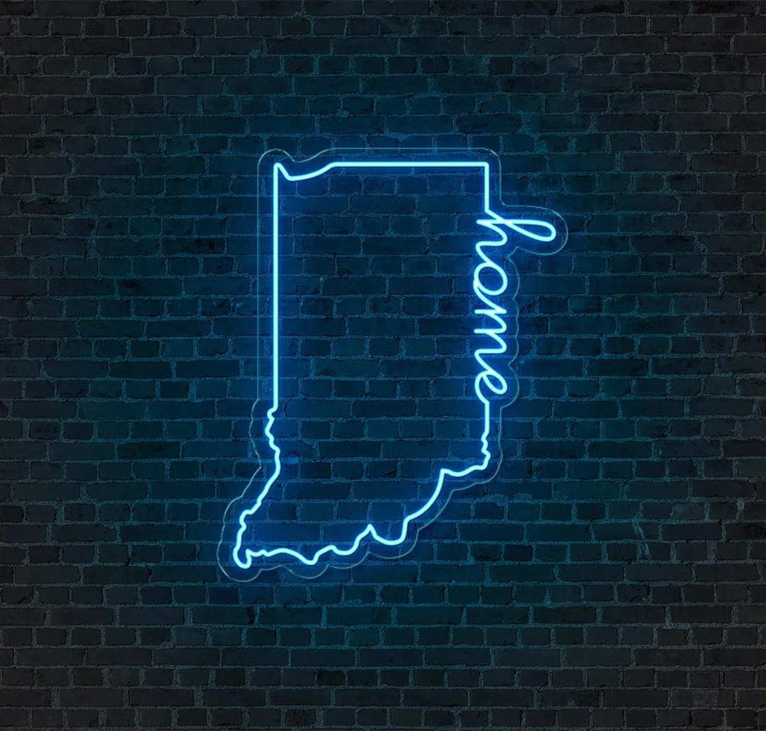 Indiana LED Neon Sign! - Etsy
