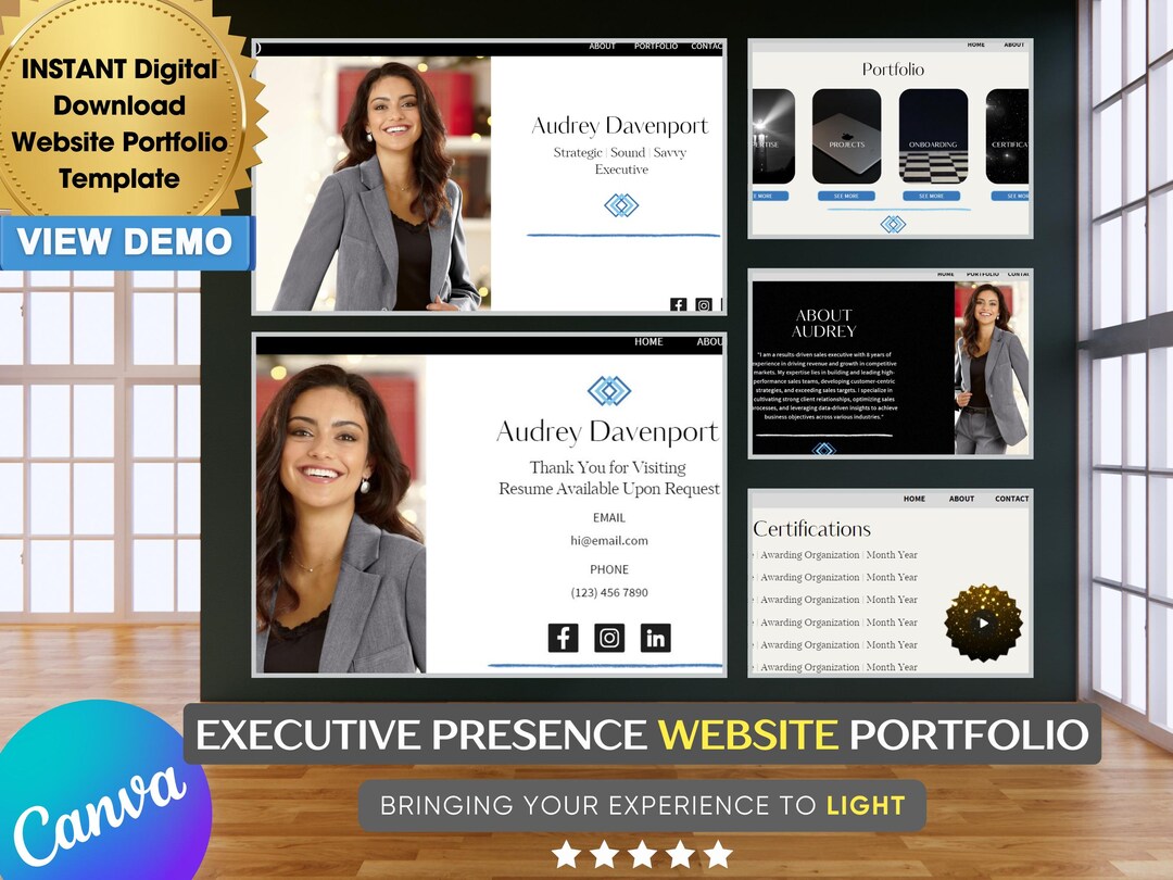 Executive Professional Customizable Website Template | Personal ...