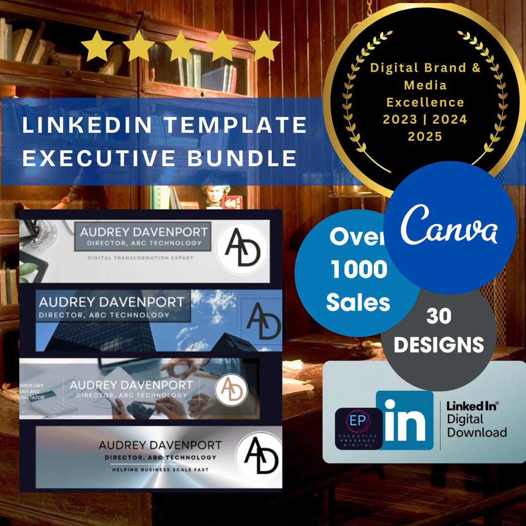 Linkedin Banner Template Professional Canva Design for Job Search ...