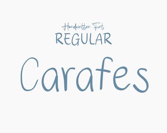 Cursive Font, Calligraphy Font, Canva Font, Procreate Font, Cute Font