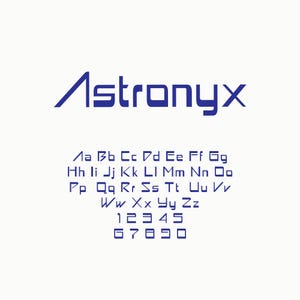 Space Font, Sci-fi Font, Futuristic Font, Canva Font, Procreate Font, Sci-Fi Font for Custom Projects, movie font