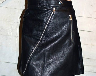 Divided Black Faux Leather Skirt 6