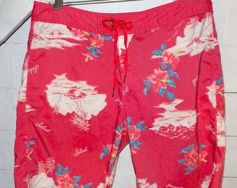 Brixton Red Floral Board Shorts 34