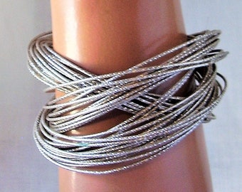 Silver tone Multi Strand Bracelet