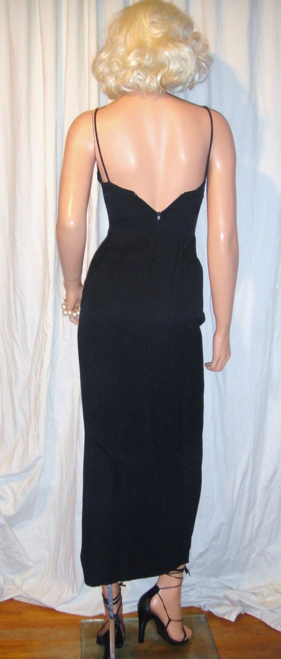 Vintage Jessica McClintock Gunne Sax Black Dress … - image 5