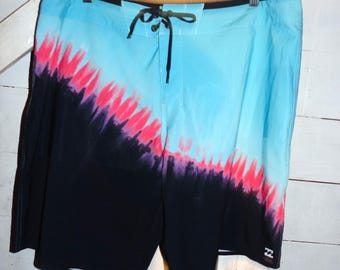 Bañador Billabong Recycler Baby azul y negro talla 36