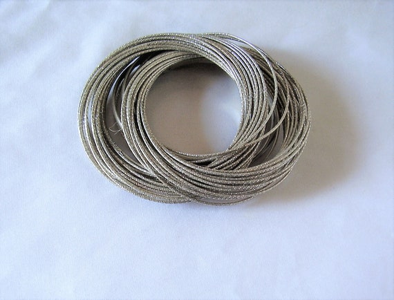 Silver tone Multi Strand Bracelet - image 5