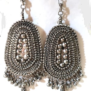 Vintage Pewter Boho Earrings