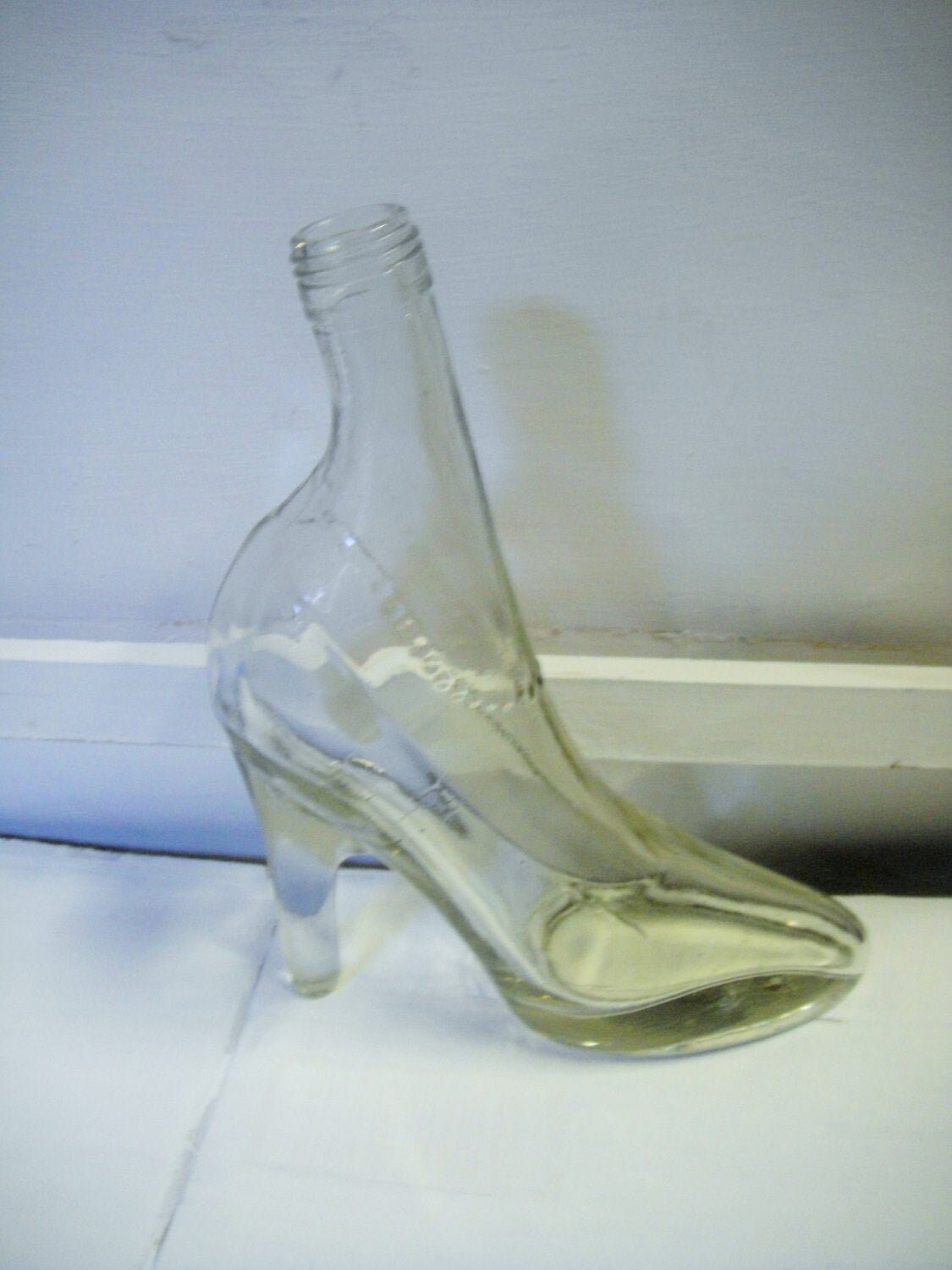 Vintage Glass Boot Bottle Vase 8 Etsy New Zealand