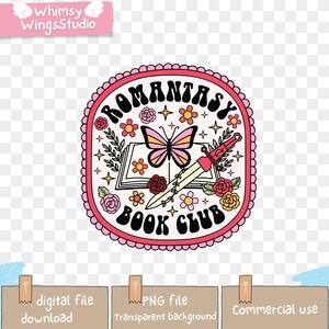 Smutty Book Romantasy Book Club Livre PNG | Amateur de livres Booktrovert PNG | Amateur de lecture livresque Livres | Fichiers PNG à téléchargement numérique pour chemise