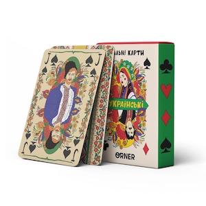Souvenir playing cards &quot;Ukrainian&quot; - Unique Ukraine gifts/ Made in Ukraine