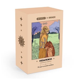 Baraja de tarot ucraniana "INDEPENDIENTE": juego de cartas del tarot, cartas del oráculo, regalos ucranianos únicos, cartas del tarot ucraniano